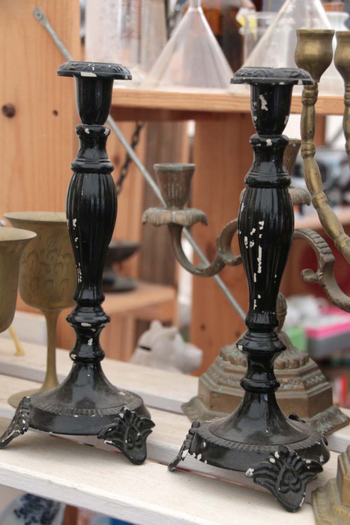 Kerzenständer Flohmarkt schwarz